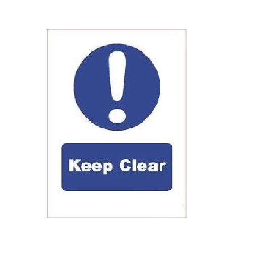 Buy SDI002 - Adhesive Sign - Keep Clear | North Valley Metal | North ...